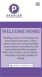 Mobile Screenshot of premierrealestateapartments.com